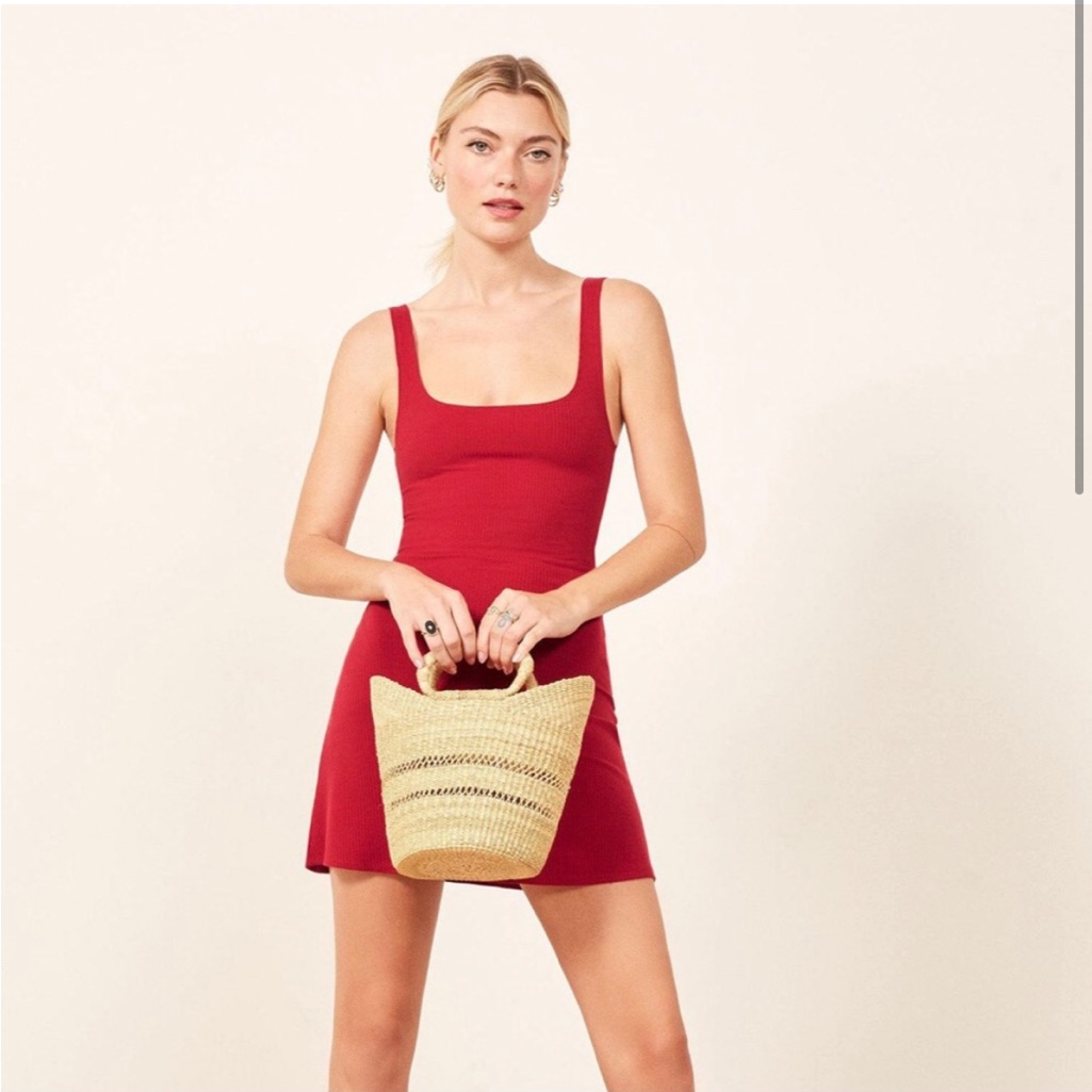 Reformation Red Mini Dress